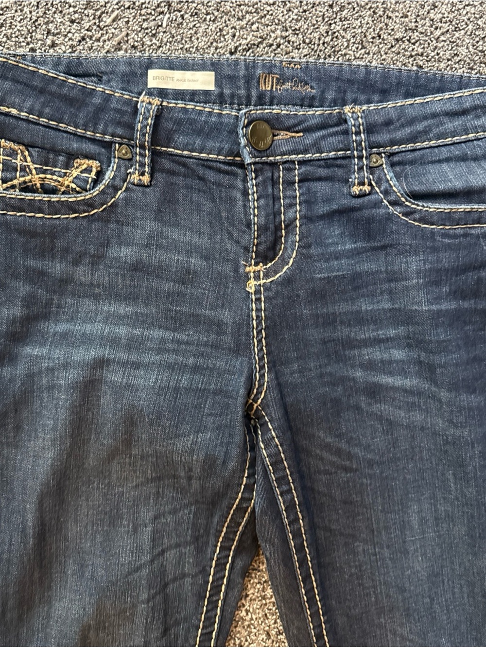 Kut from the Kloth Brigitte Ankle Skinny Jeans Women's Size 8 Medium Wash - Picture 5 of 9